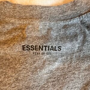 Essentials- Fear of God grey t-shirt small